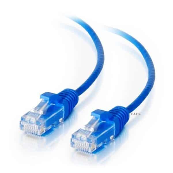 cat5e 10 metre ethernet cable with rj45 plugs to suit ip cameras networking blue