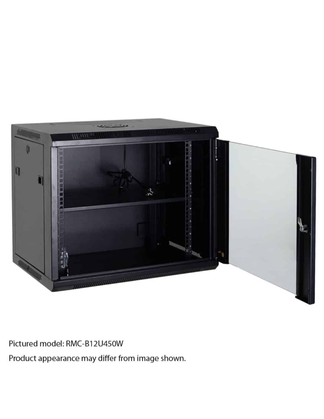 vip vision 18ru 450mm wall mount data cabinet rmc b18u450w2