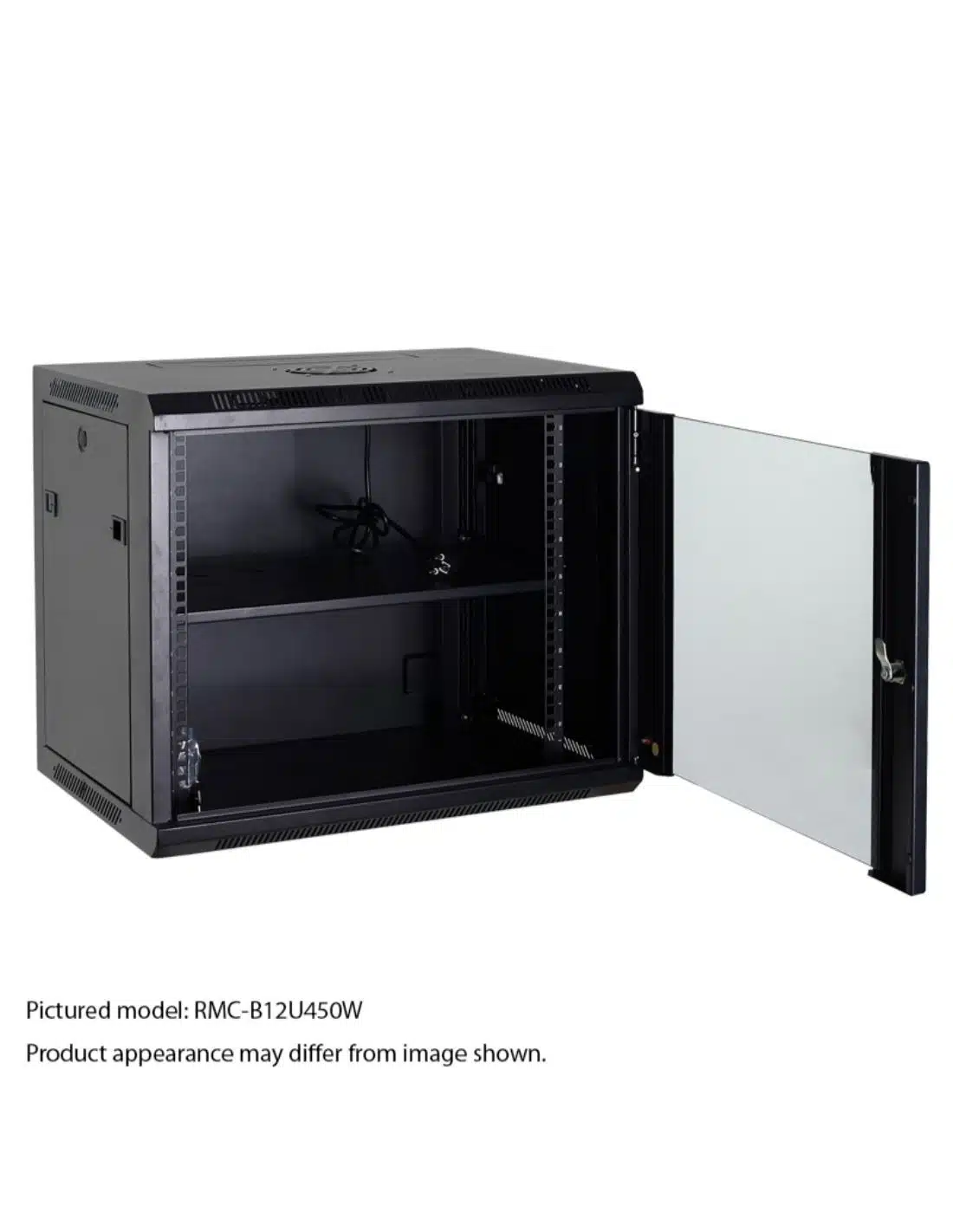 vip vision 6ru 450mm wall mount data cabinet rmc b6u450w2